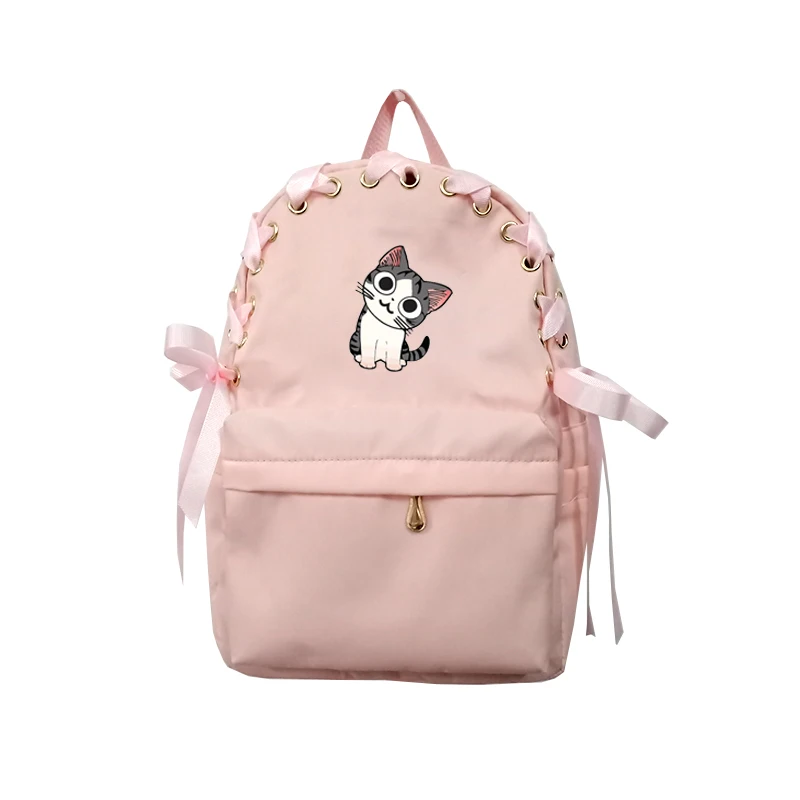 Новая японская кошка Ти школьная нейлоновая рюкзаки Chi's Sweet Home Печать Подростковая Девушка Рюкзак для лука Студенческая школьная дорожная женская сумка - Цвет: 2