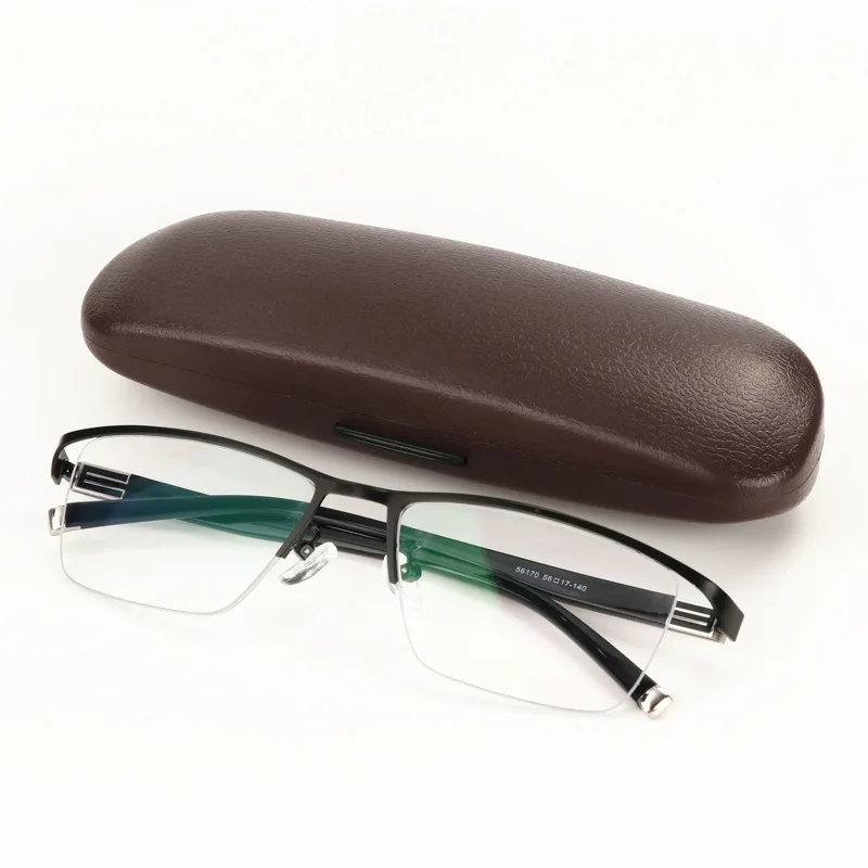 Men's Business Intelligent Discoloration Presbyopic Glasses Metal Alloy Plate Glasses Photochromic Presbyopic Myopia Glasses
