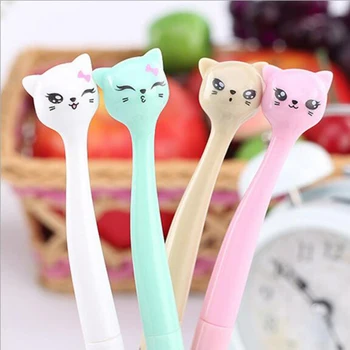 

1pc 0.5mm Cute Candy Cat Gel Ink Pen Maker Pen School Office Supply Escolar Papelaria
