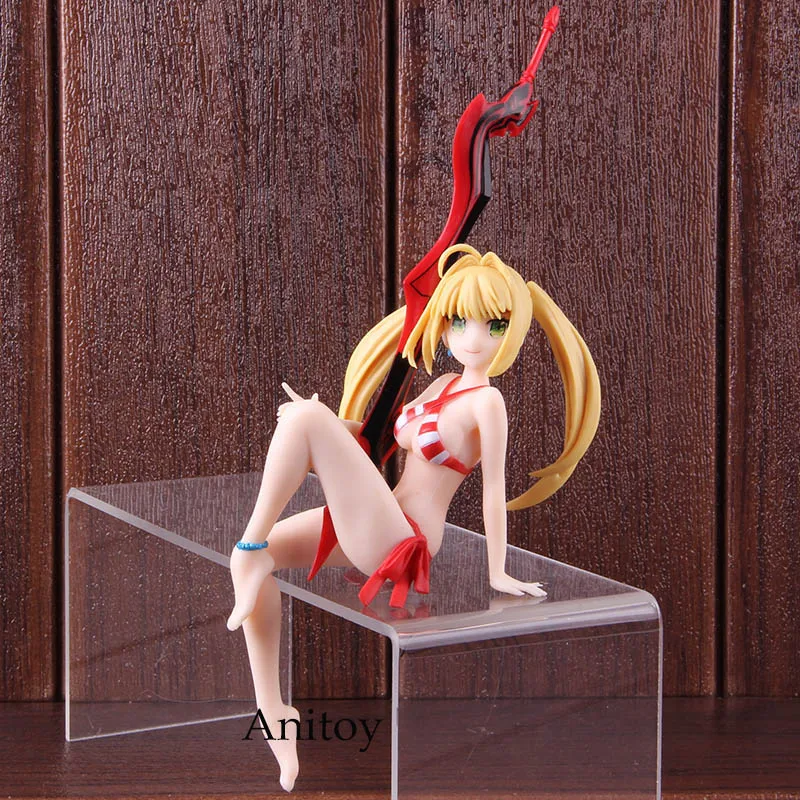 

Fate Stay Night Anime Action Figure FGO Fate/Grand Order Noodle Stopper Nero Sabre Figure Bikini Collectible Model Toy
