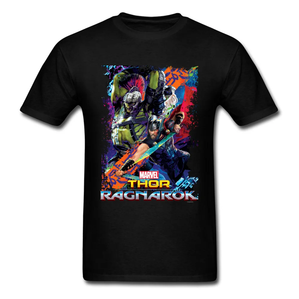 Дизайн Для мужчин футболка Тор и Халк брызги футболка Для мужчин s летняя одежда красивые супергероев Футболки герои марвел топы хлопок