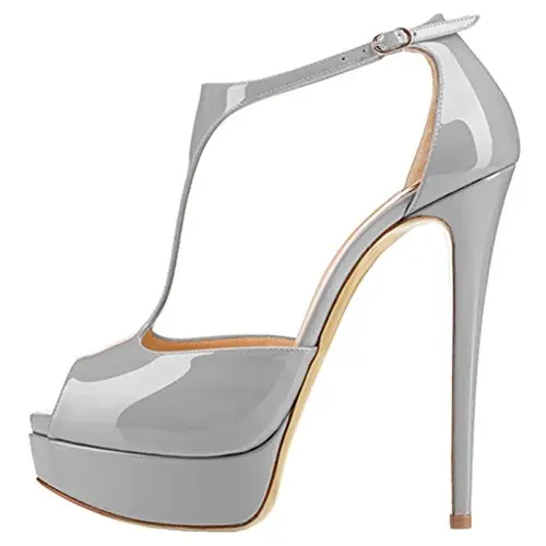Женская летняя обувь на высоком каблуке 15 см с Т образным ремешком|summer high heels|summer