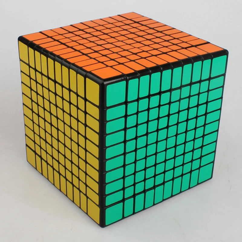 ShengShou 10x10x10 головоломка куб профессиональный ПВХ и матовые наклейки Cubo Magico