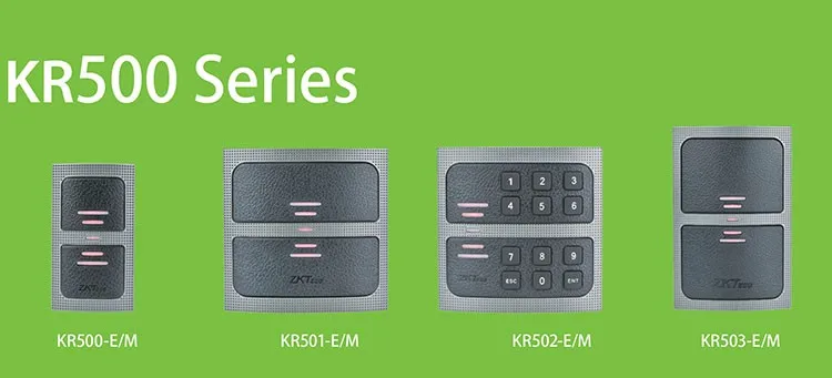 ZK KR502 smart card reader 13.56MHZ RFID card reader with keypad 