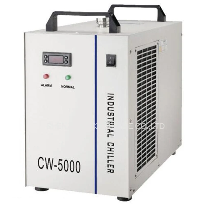 CW-5000AG промышленный водяной охладитель для 80/100 W CO2 CNC лазерная трубка 220 V, 50 Гц