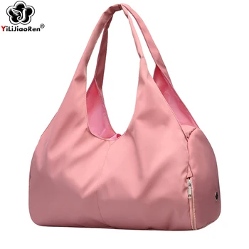 

Famous Brand Women Waterproof Sport Bags for Fitness Training Yoga Casual Gym Bag with Shoe Compartment Outdoor Travel Handbag