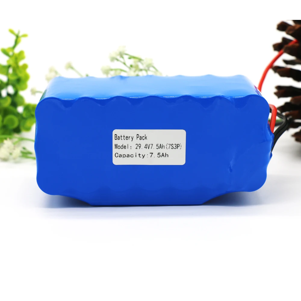 KLUOSI 24V аккумулятор 7S3P 29,4 V 7500mAh литий-ионный аккумулятор с 20A сбалансированным BMS для электрического велосипеда скутера питания инвалидной коляски