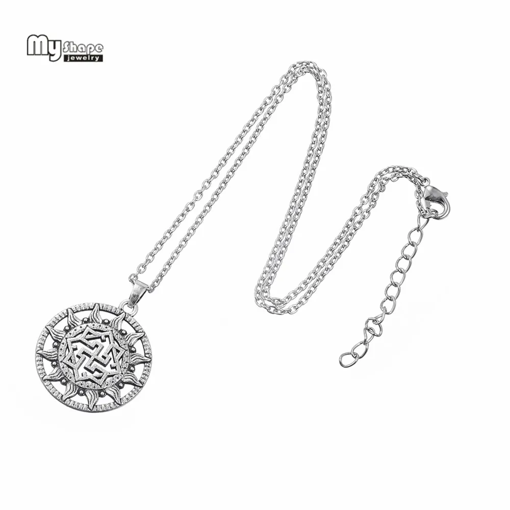 Мой амулет в форме Викинга этнические ожерелья символ Yarilo Valkyrie Molvinets Slave Sun Wheel