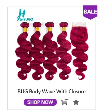 HairUGo бразильские прямые волосы плетение пучков с закрытием #27 не Реми мёд блондинка Омбре человеческие волосы пучки с закрытием