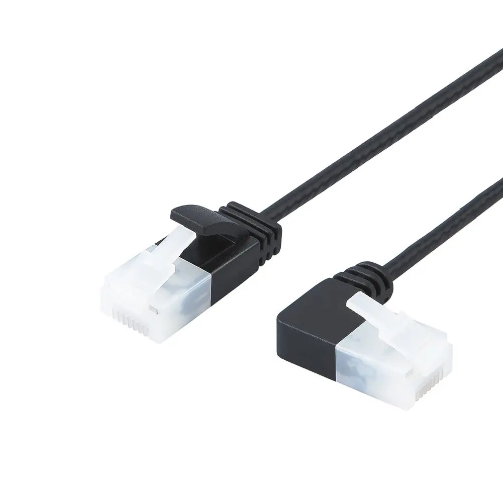 Ультратонкий Ethernet кабель Cat6a jorinдо под углом сетевой UTP Патч Кабель Cat 6a (Категория
