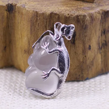 

Character Silver Items Sterling Silver Ornaments Little Lizard Pulp Personality Pendant