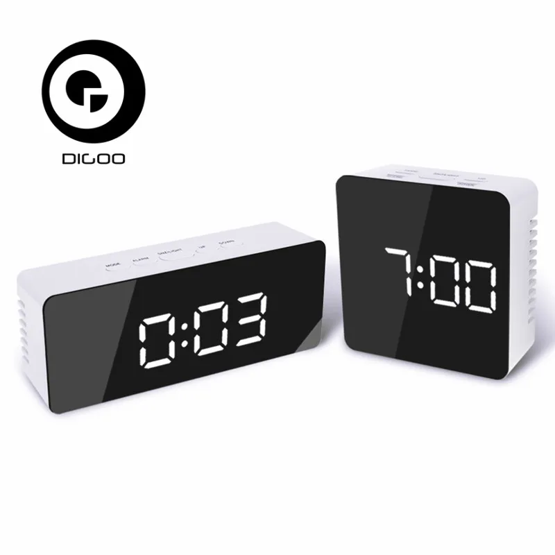 Digoo DG DM1 беспроводной USB зеркальный светодиодный цифровой термометр с ночным