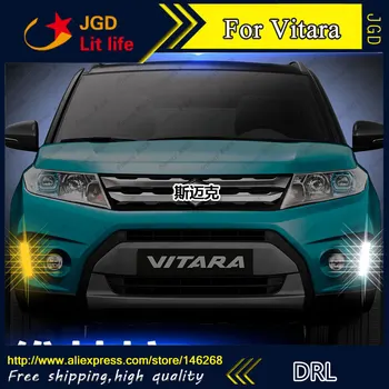 

Free shipping ! 12V 6000k LED DRL Daytime running light for Suzuki Vitara fog lamp frame Fog light Car styling