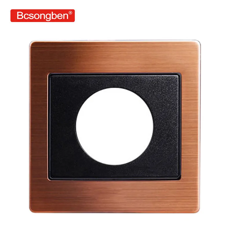 Buy Luxurious Rose gold black switch socket Blank