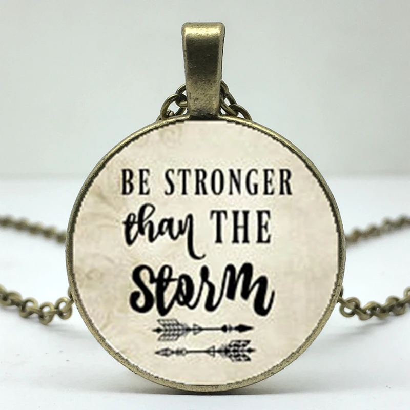 2018/новое ожерелье из сплава стекла сильнее Подвески STORM вдохновляющее с шармом