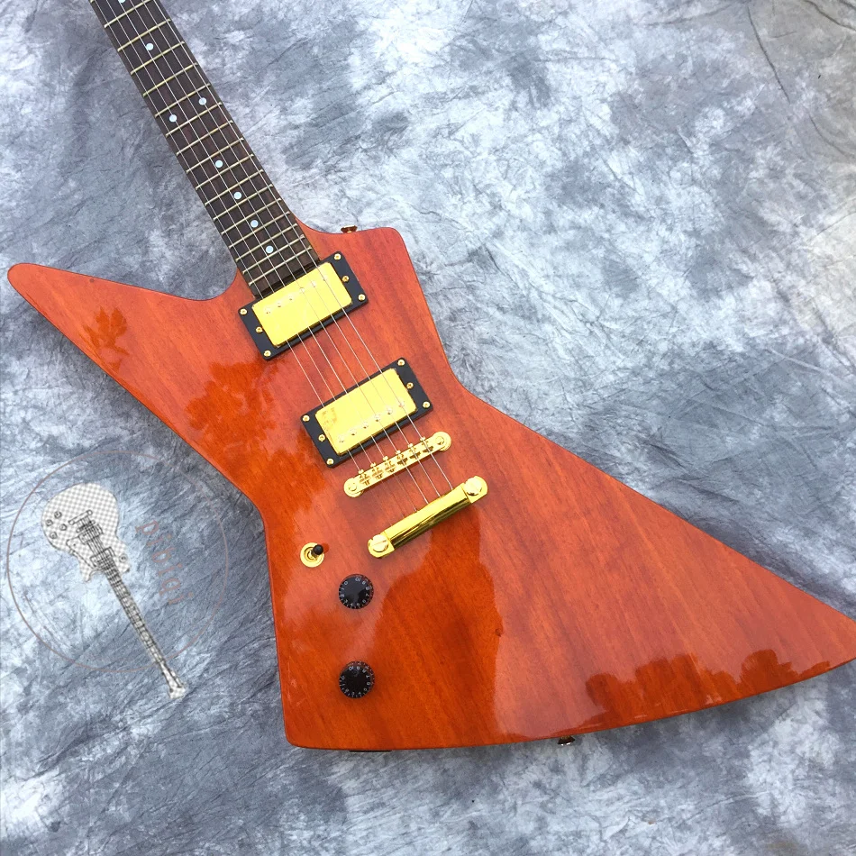 

Free delivery, new quality yellow electric guitar, color logo and shape can be customized.