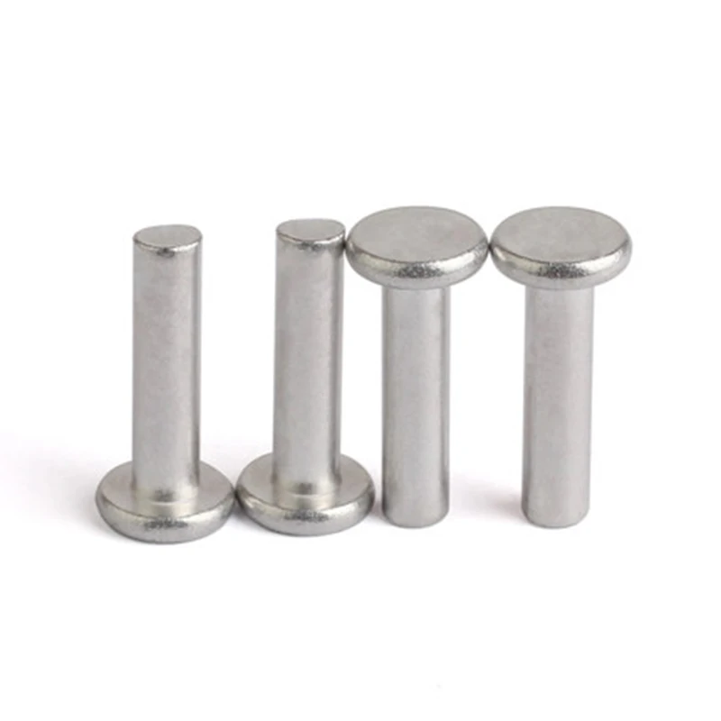 30pcs M3 Flat Countersunk Sink Head Aluminum Alloy Rivets Solid Rivet