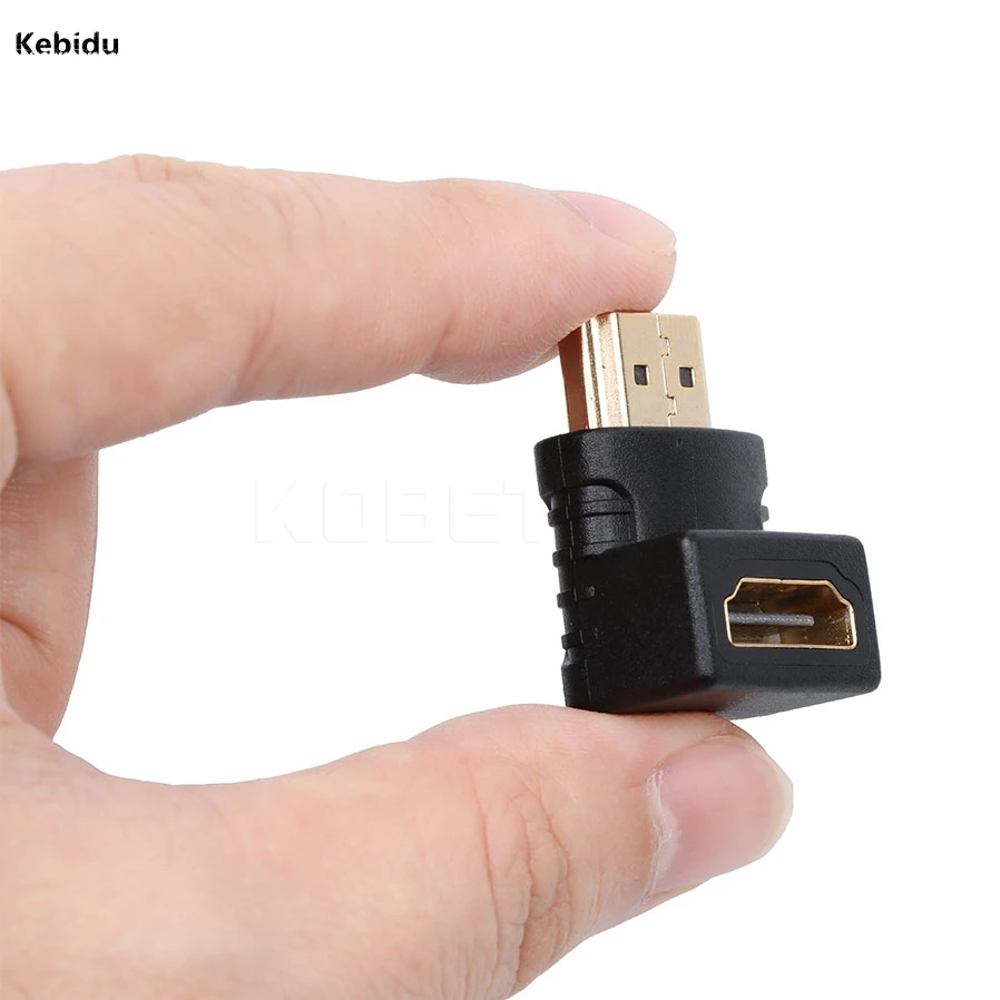 Переходник конвертер kebidu HDMI штекер гнездо угол 90 градусов для 1080P умный HDTV Xbox 360