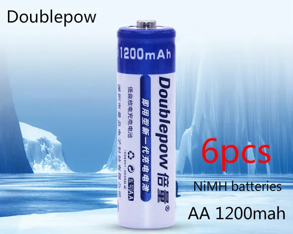 

6 pcs. Doublrpow AA 1200 mah rechargeable battery remote control mouse mouse AA NiMH batteries; battery