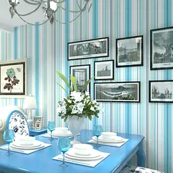 Средиземноморский нетканые вертикальные полосы современный минималистский гостиной спальня диван ТВ фон обои светло-голубой цвет