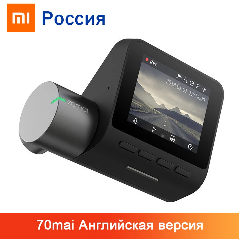 

Xiaomi 70mai Dash Cam Pro Smart C ar DVR Cam 1944P GPS ADAS Video Recorder English Voice Control 24H Parking Monitor