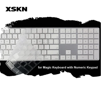 

XSKN Keyboard Skin for Magic Keyboard with Numeric Pad Clear TPU Ultra Slim Laptop Keyboard Cover decals Protective Film US