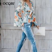 Плюс размер Женская Осенняя Повседневная футболка с принтом сексуальная и Клубная винтажная модная шифоновая одежда тройники топ