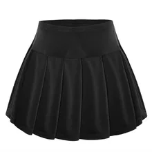 ZMSM женские трикотажные чистые базовые теннисные юбки, однотонные дышащие быстросохнущие спортивные тренировочные юбки Черлидинга для бадминтона NM036