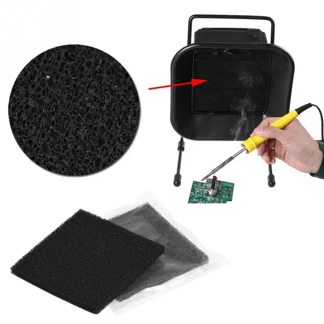 10Pcs/set Activated Carbon Filters 13cm x 13cm for Soldering Smoke