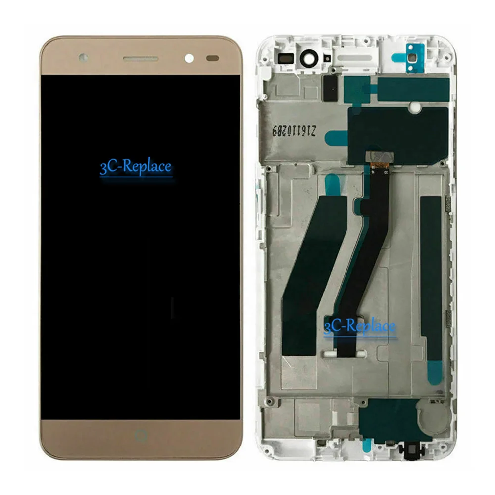 Высокое качество черный/белый/золотой 5,0 дюймов для zte Blade A2 BV0720 ЖК-дисплей кодирующий преобразователь сенсорного экрана в сборе с рамкой