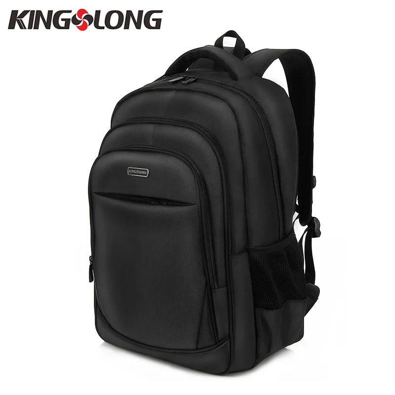 

KINGSLONG School Backpack Laptop 15.6 Inch Computer Bag for Men Durable Male Backpack Repellent Shoulder Bag Black KLB1131350-6