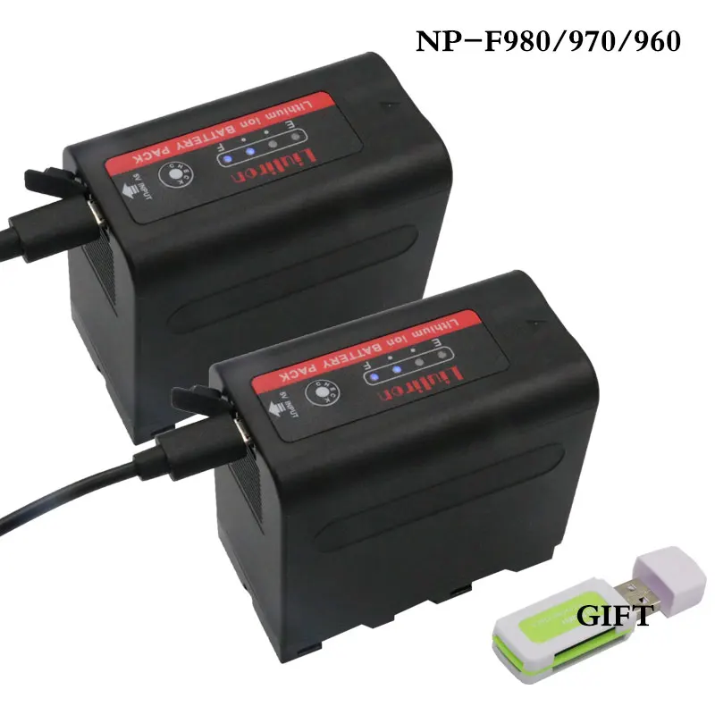 NP F960 NP-F970 NP-F960 NP-F980 NP F980 NP F970 F960 батареи светодиодный Мощность индикатор для SONY HVR-HD1000E HVR-V1J NP F960 F770