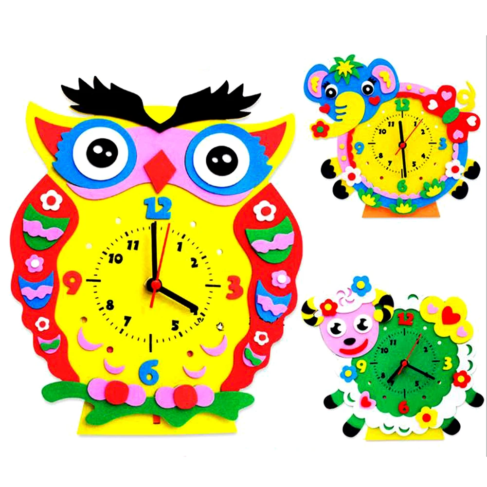 Worksheet Learning Clocks Online compare prices on clock assembly kit online shoppingbuy low 3d handmade eva animal learning toy assembled diy creative educational toys model building kits for