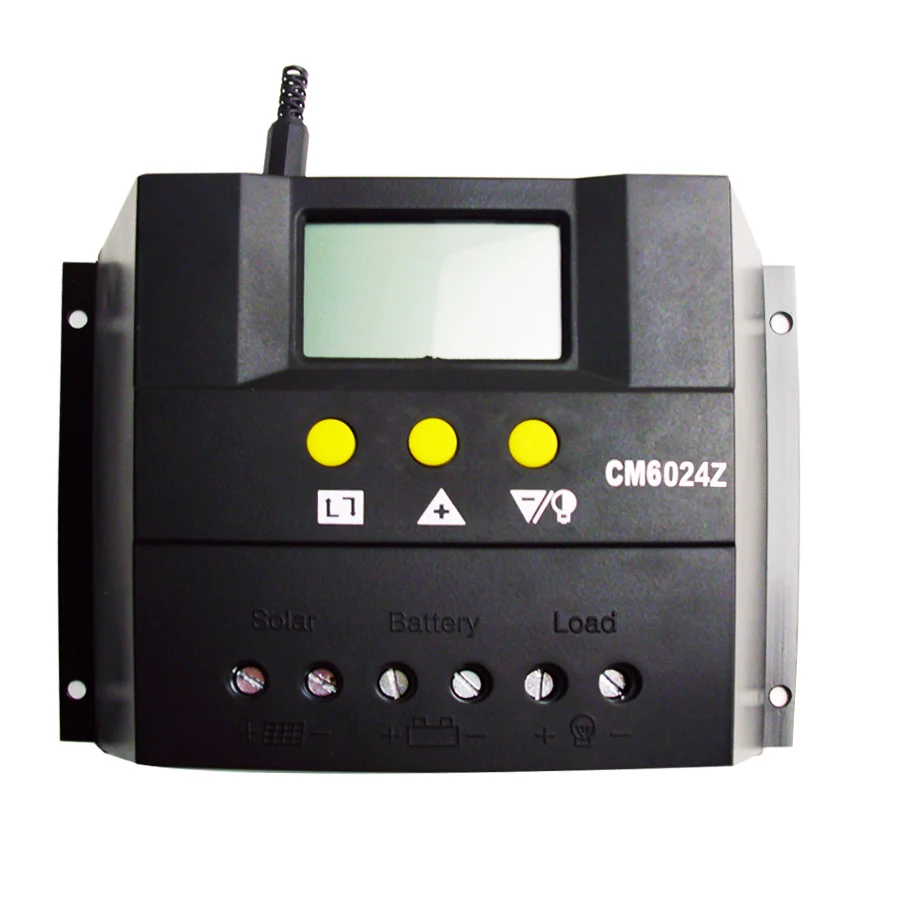 

PWM 60A 12V 24V Solar Regulator with LCD Solar Charge Controller for Lead-acid GEL Flooded Battery Solar CM6024Z Voltage Control