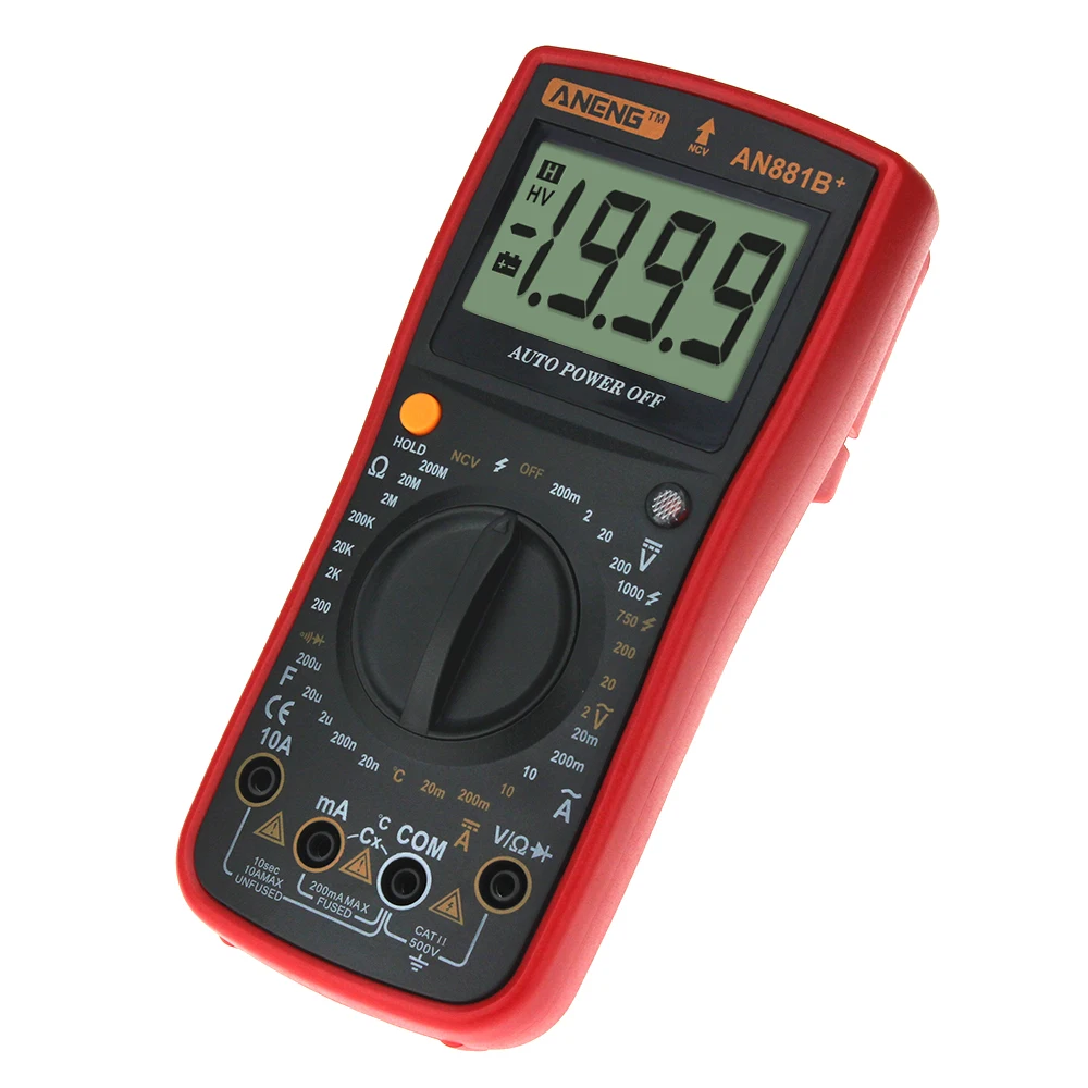 ANENG AN881B+ Digital Multimeter esr meter multimetro power meter battery tester current meter usb tester voltmeter earth