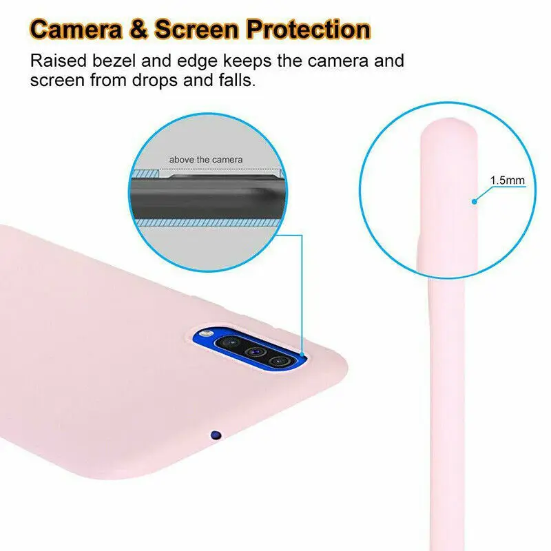 Для samsung Galaxy A70 A80 A50 A40 A10 M30 M10 M20 ультратонкий с матовой поверхностью Мягкий Силиконовый ТПУ, конфетный Цвет задний бампер чехол