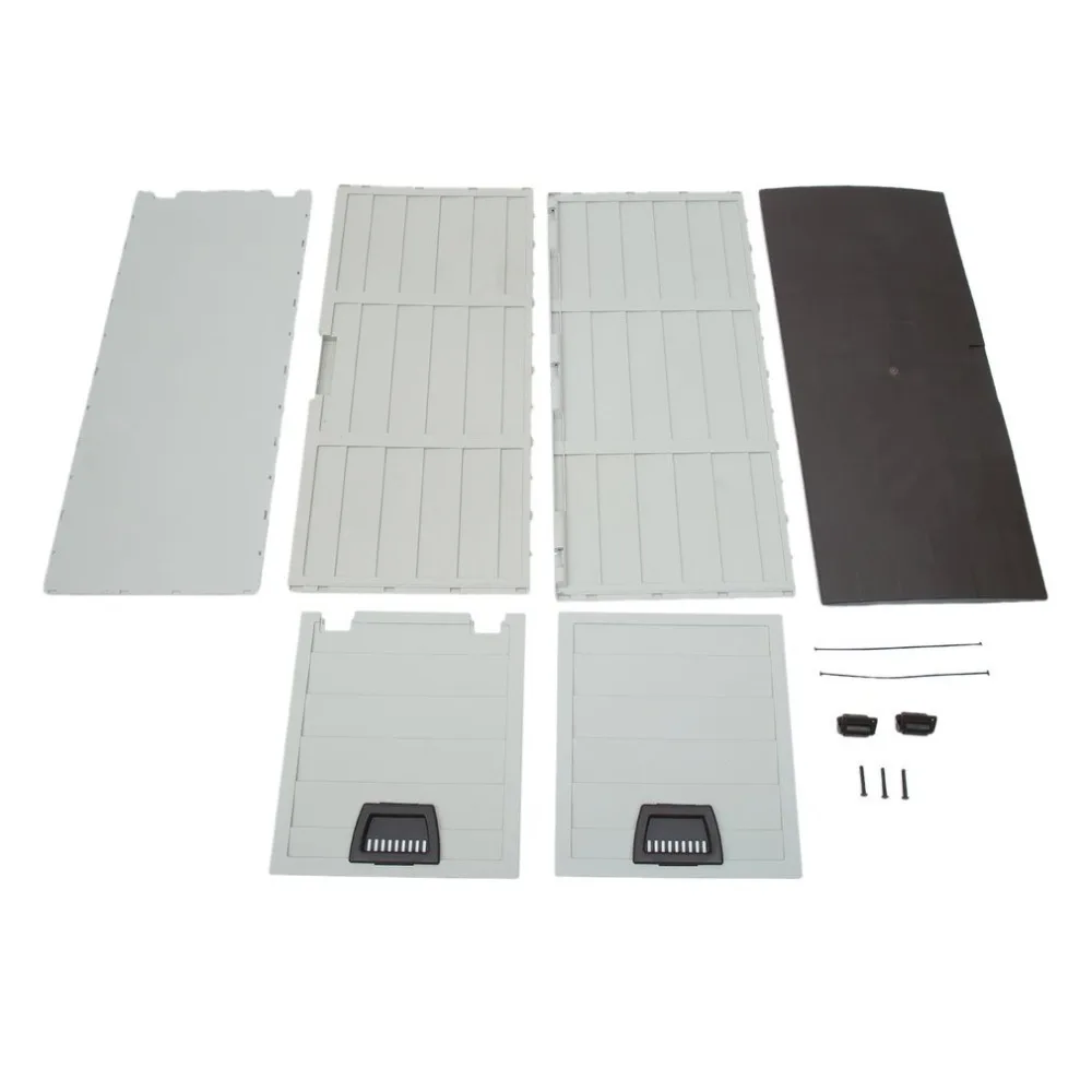 

(Ship From DE)Porch Outdoor Patio Deck Box Large Weather Resistant Storage Cabinet Shed Bin Container Organizer Garden Furniture