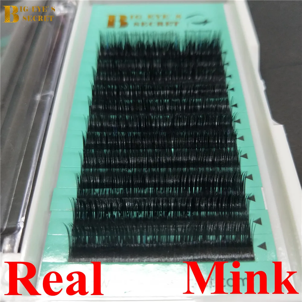 Big Eye's Secret Super black Real Mink Individual Eyelash Extension