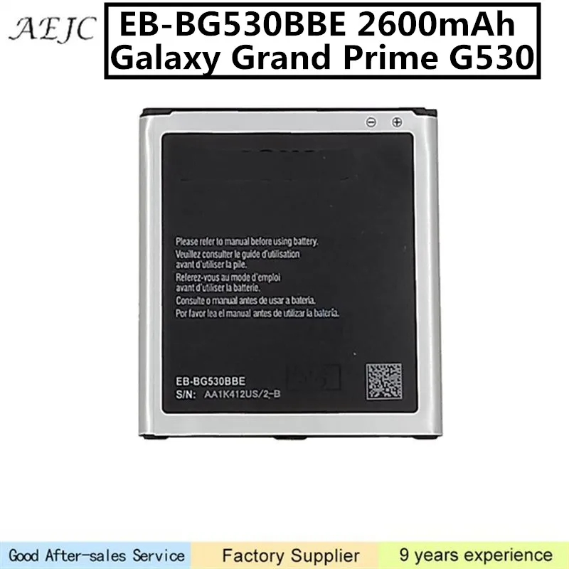 2600 мА/ч EB BG531BBE Батарея для samsung Galaxy Grand Prime J5 2015 G530 G5308W G530H G530F G530FZ G531 G5306 G530Y