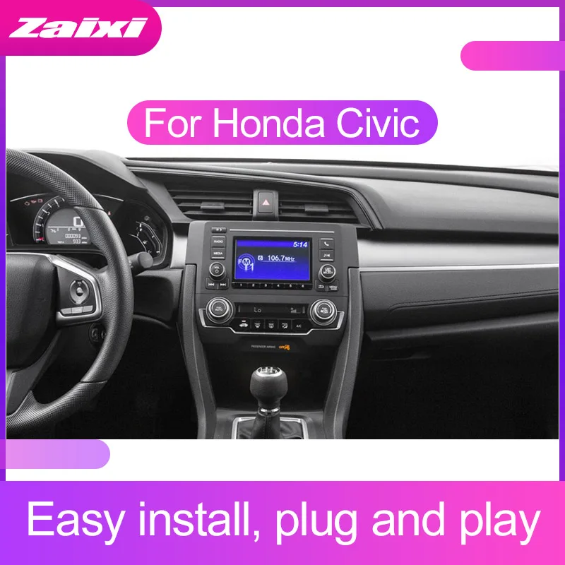 Автомобильный мультимедийный плеер ZaiXi 2 DIN с сенсорным экраном 2016 2018 Bluetooth GPS Wi Fi FM