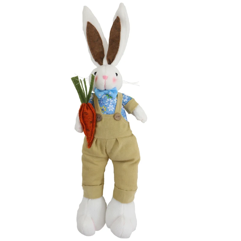 

45 cm Cute plush doll rabbit doll Easter gift carrot rabbit doll child gift bunny plush doll kawaii rabbit toy pink bunny
