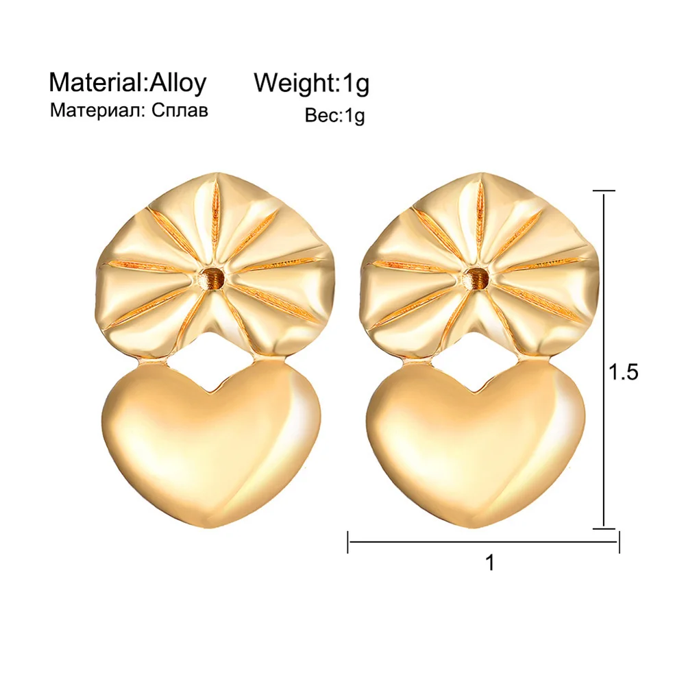

1 Pair Earring Backs Support Post Ear Stud Lifts Lifters Hypoallergenic Heart Shape HSJ88