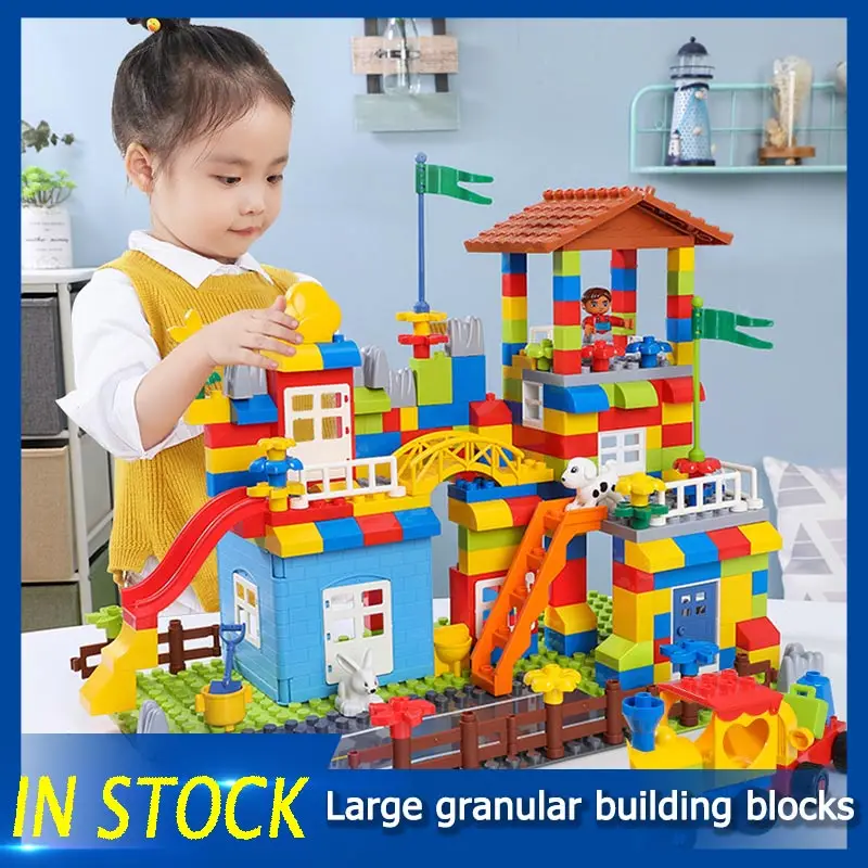 

52-143PCS Marble Race Run Maze Balls Track Building Blocks Jungle Adventure Track Brick Compatible Legoed Duploed Toys For Kid