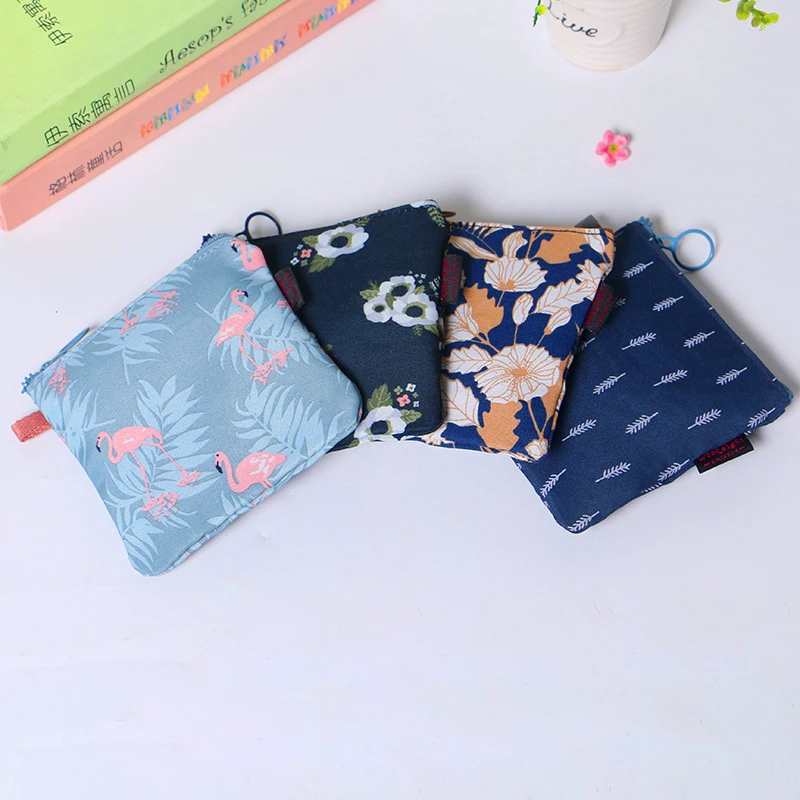 المحمولة سستة فوط صحية حقيبة تخزين القطن الكتان الفوط الصحية حقيبة الخياطة عدة عملة محفظة مجوهرات المنظم الحقيبة حالة