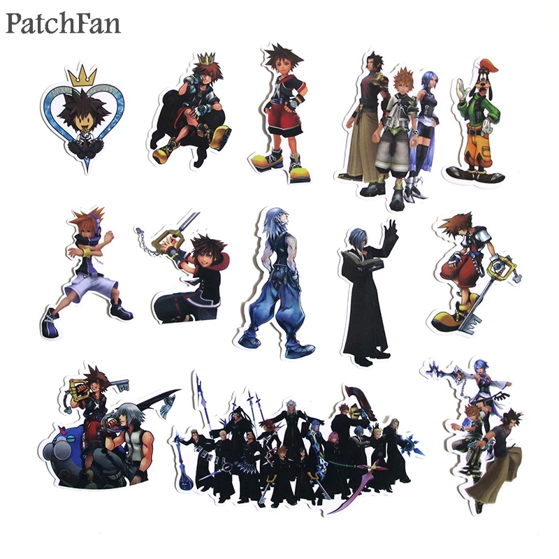 Patchfan 50 шт., креативные значки Kingdom hearts, декоративные наклейки для стен, блокнот, чехол для телефона, альбом для скрапбукинга A1414