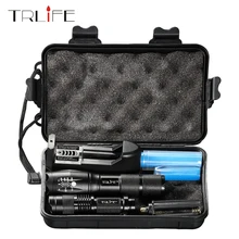 10000 Lumens LED Flashlight Torch L2/T6 Zoomable Tactical Flashlight Rechargeable Mini Lamp Penlight 18650 Battery 2PCS 10000 Lumens LED Flashlight Torch L2/T6 Zoomable Tactical Flashlight Rechargeable Mini Lamp Penlight 18650 Battery 2PCS