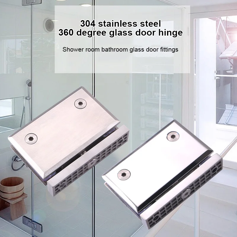 

Heavy Duty 360 Degree Glass Door Hinge Cupboard Showcase Cabinet Clamp Glass Shower Doors Hinge QJ888