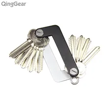 QingGear OKEY Combined Tool kit Advanced EDC Car Key Holder clip Pocket Organizer One Hand Operation aluminum door keys bar