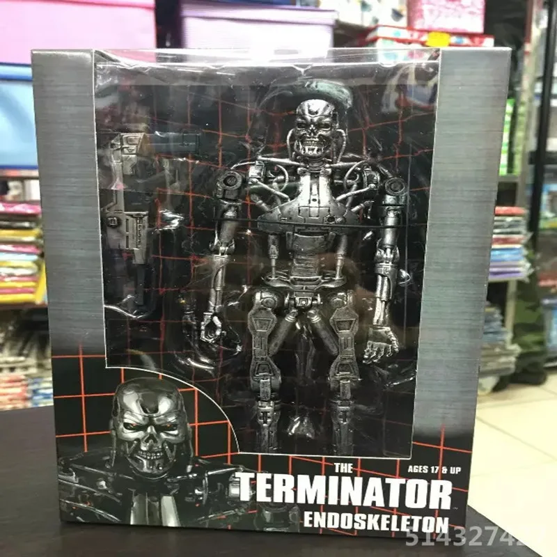 

The Terminator NECA Future Warrior People's war T800 T1000 Mechanical skeleton Action Figure Collectible Model Toy BOX 18CM H98