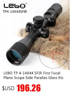 LEBO BJ 3-12X40 SFY первый фокальный самолет винтовки прицелы боковой Параллакс Стекло гравированный Сетка Охота Тактический стрельба прицел